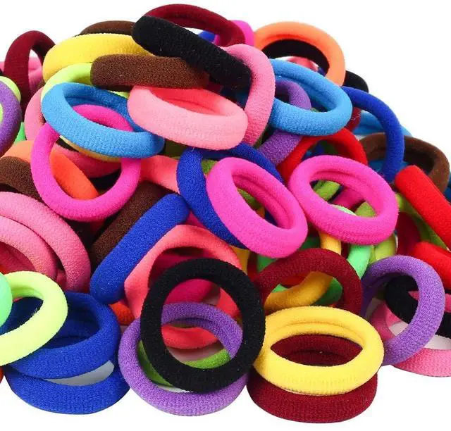 Main image of Baby Hair Ties, Elastic Hair Bands for Girls Kids, Toddler Ponytail Holders