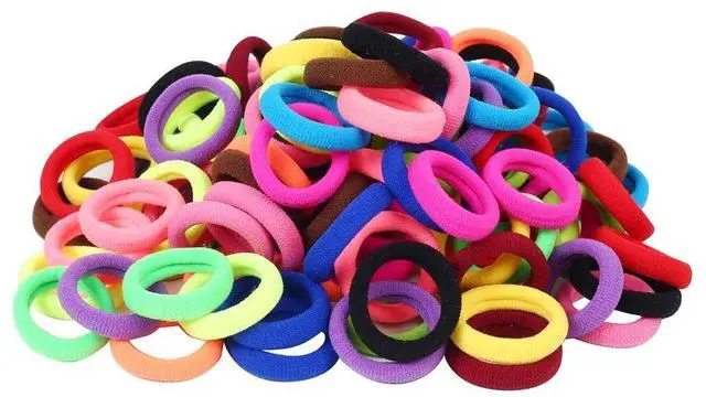 Alt view image 2 of 7 - Baby Hair Ties, Elastic Hair Bands for Girls Kids, Toddler Ponytail Holders