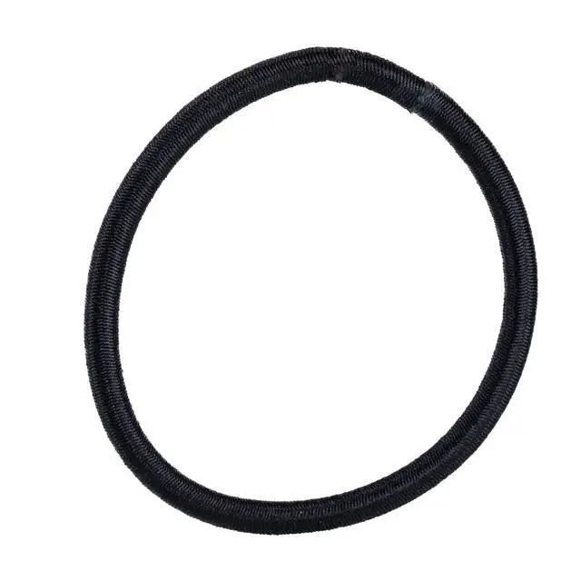 Alt view image 4 of 5 - zon No Damage Elastic Hair Ties, Ponytail Holders for All Hair Types, Snag-Free, Strong Hold, Black 4 MM, 32 Count