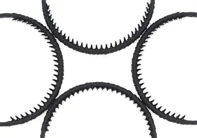 Alt view image 3 of 5 - black women's headbands fashion hair accessories tooth comb hairbands for women non slip hair hoops headband suitable for ladies and girls (Pack of 4)