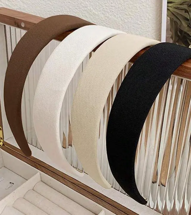 Alt view image 3 of 7 - Headbands for Women Non Slip Trendy Headbands for Womens Hair 1 inch Wide, Fall Head Bands Cute Headband for Girls Elastic Hair Bands for Womens Fashion Accessories Gifts 4PCS