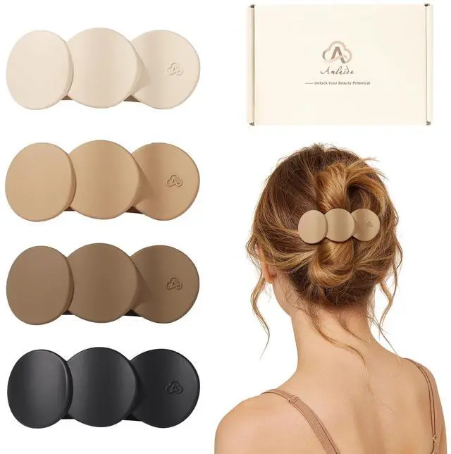 Main image of Medium Flat Hair Clips for Women, Claw Clips for Thick Thin Hair