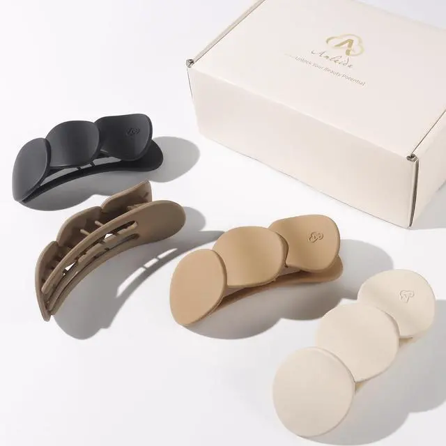 Alt view image 6 of 7 - Medium Flat Hair Clips for Women, Claw Clips for Thick Thin Hair