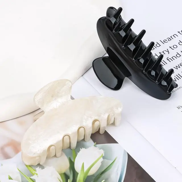 Alt view image 7 of 7 - 2 Pcs Hair Claw Clips for Women Non-slip Hair Clip Hair Accessories