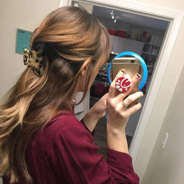 Alt view image 5 of 7 - 2 Pack Big Hair Claw Clips Tortoise Shell Nonslip Large Claw Clip For Women Celluloid Leopard Print Jaw Clips For Thick Hair