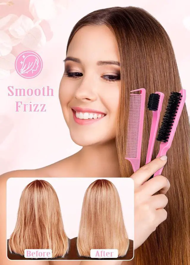 Alt view image 3 of 7 - Hair Wax Stick & Slick Back Hair Brush Frizz Control for Women & Kids, Non-Greasy & No Residue Smooths Flyaways, Creates Sleek Ponytails & Buns Styling Accessories & Teen Girl Gifts Trendy Stuff