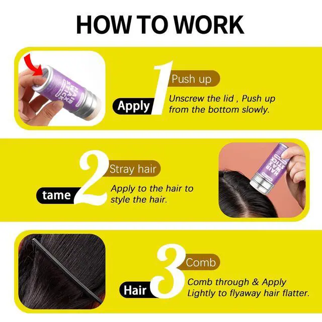 Alt view image 6 of 7 - Hair Wax Stick & Slick Back Brush