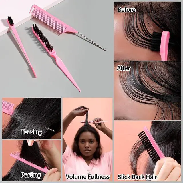 Alt view image 7 of 7 - Hair Wax Stick & Slick Back Brush