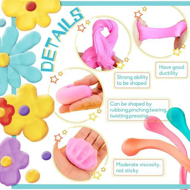 Alt view image 3 of 7 - Air Dry Clay 36 Colors,Magic Clay Modeling Clay,DIY Molding Magic Clay