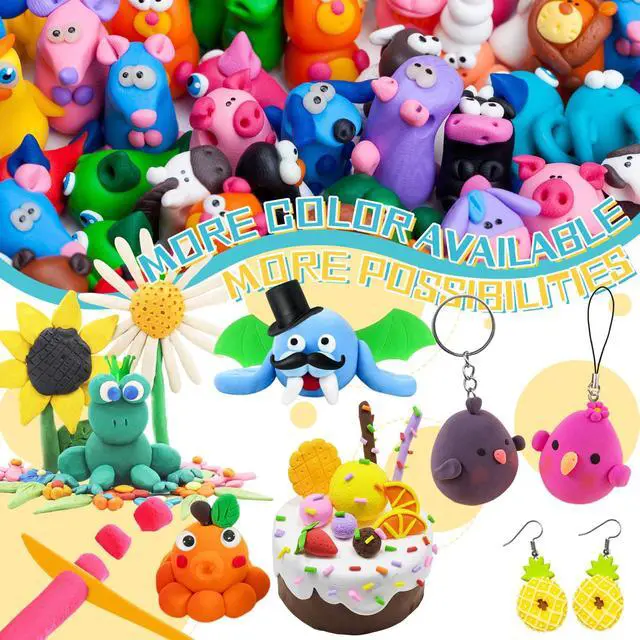Alt view image 4 of 7 - Air Dry Clay 36 Colors,Magic Clay Modeling Clay,DIY Molding Magic Clay