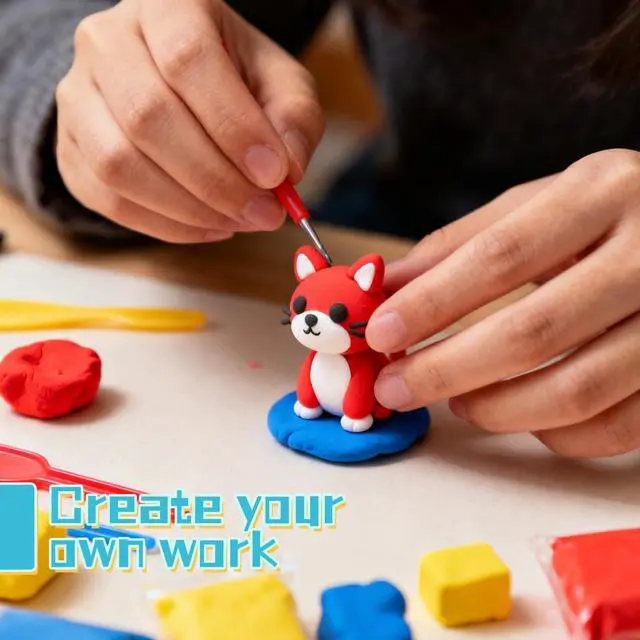 Alt view image 6 of 7 - Air Dry Clay 36 Colors,Magic Clay Modeling Clay,DIY Molding Magic Clay