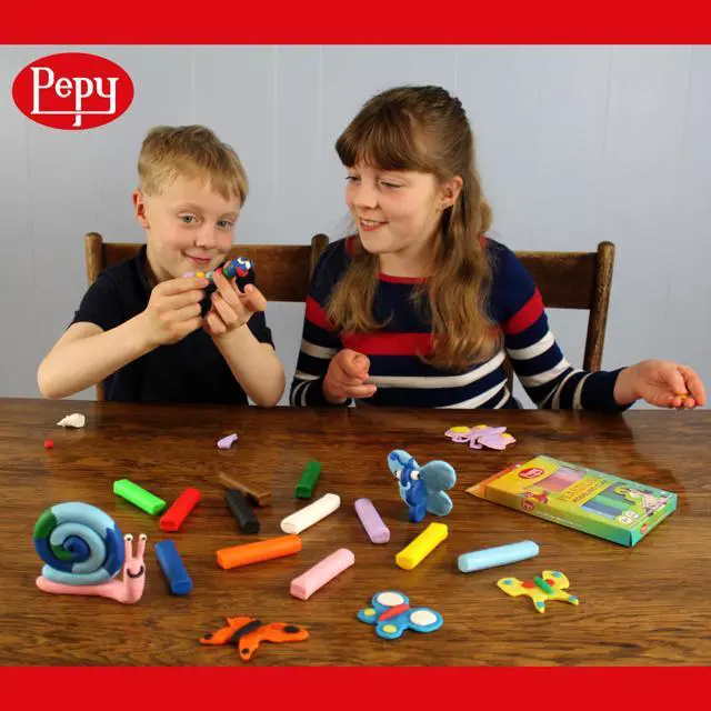 Alt view image 3 of 5 - Plastilina Reusable and Non-Drying Modeling Clay; Box of 12-Color Sticks, 0.8 Ounce Each, Perfect for Arts and Crafts Projects