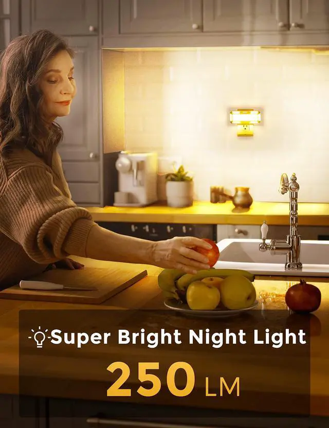 Alt view image 4 of 7 - Bright Night Light, Night Lights Plug into Wall | 0-250LM LED Night Light, Dusk to Dawn Sensor, 2W Dimmable Nightlight, Soft White 3000K for Bathroom, Hallway, Bedroom, Adults