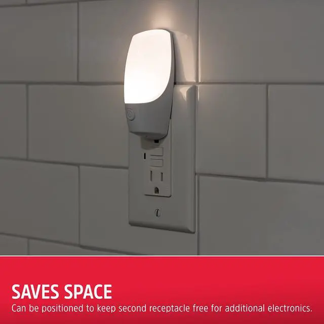 Alt view image 7 of 7 - Night Light Plug into Wall with Manual On Off Switch, 2-Pack | Soft White, Plug in LED Nightlight for Adults, Kids, Bedroom, Bathroom, Nursery, Hallway, Kitchen, ETL Safety Listed