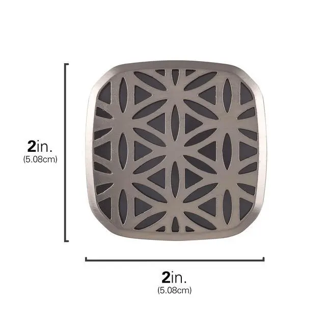 Alt view image 5 of 6 - Decorative LED Night Light, Brushed Nickel Flower Design | Plug-in, Dusk to Dawn Sensor, UL-Certified, Home Decor, Ideal for Bedroom, Bathroom, Kitchen, Hallway, 54744, 2 Pack