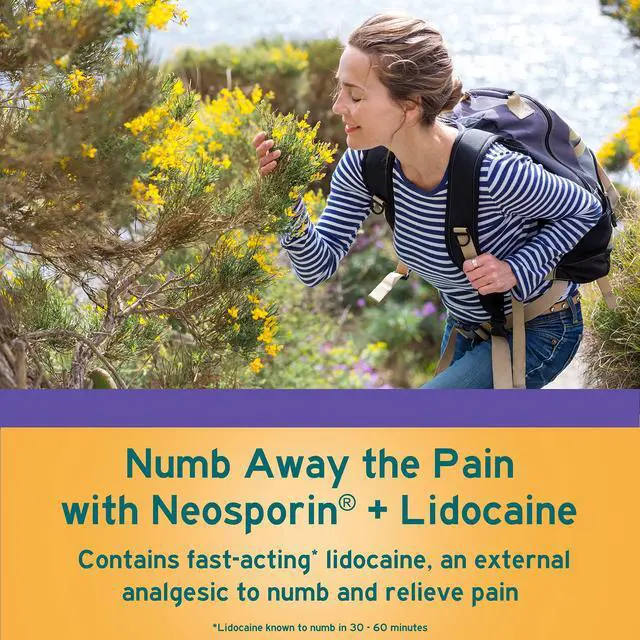 Alt view image 2 of 7 - Lidocaine Pain Relief Triple Antibiotic Ointment, 1 oz | 24-Hour Infection Protection, First Aid Topical Analgesic for Minor Cuts, Scrapes & Burns, Fast-Acting Maximum Pain Relief