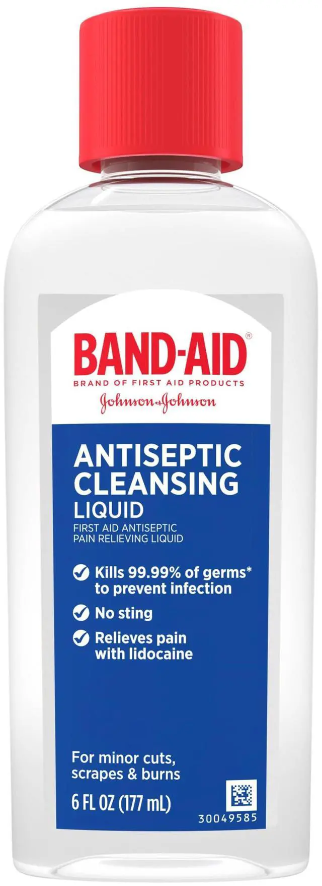 Main image of Brand Antiseptic Cleansing Liquid, 6 Fl. Oz | Antimicrobial First Aid Wash for Infection Prevention, Wound Care of Minor Cuts, Scrapes & Burns, Pain Relief with Lidocaine