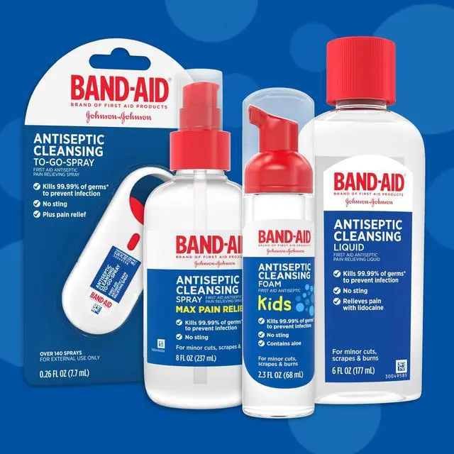 Alt view image 4 of 5 - Brand Antiseptic Cleansing Liquid, 6 Fl. Oz | Antimicrobial First Aid Wash for Infection Prevention, Wound Care of Minor Cuts, Scrapes & Burns, Pain Relief with Lidocaine
