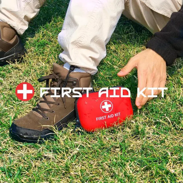Alt view image 7 of 7 - New Upgraded 181 Pieces Mini First Aid Kit Water Resistant Small Travel First Aid Kit Portable Emergency First Aid Kits for Home Car Camping Boat Hiking Outdoor Daily Use