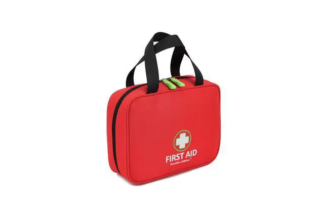 Alt view image 2 of 7 - Handy First Aid Bag Empty First Aid Kit For Office, Home, Vehicle, Emergency Kit For Your Next Adventure, First Aid Supplies Organizer Bag For Camping, Travel, Sports.