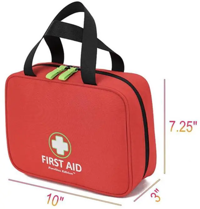 Alt view image 3 of 7 - Handy First Aid Bag Empty First Aid Kit For Office, Home, Vehicle, Emergency Kit For Your Next Adventure, First Aid Supplies Organizer Bag For Camping, Travel, Sports.