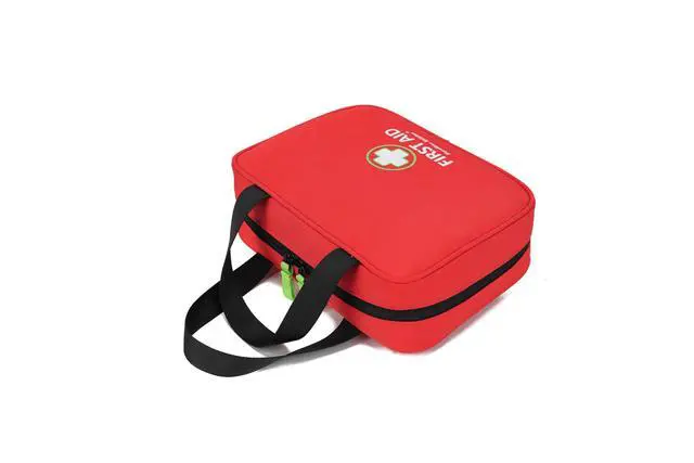 Alt view image 4 of 7 - Handy First Aid Bag Empty First Aid Kit For Office, Home, Vehicle, Emergency Kit For Your Next Adventure, First Aid Supplies Organizer Bag For Camping, Travel, Sports.