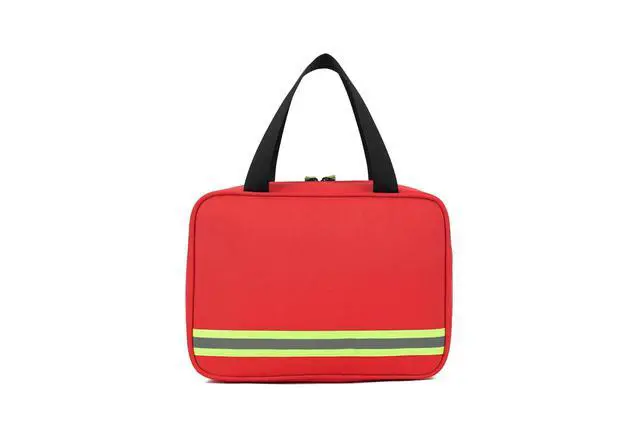 Alt view image 5 of 7 - Handy First Aid Bag Empty First Aid Kit For Office, Home, Vehicle, Emergency Kit For Your Next Adventure, First Aid Supplies Organizer Bag For Camping, Travel, Sports.