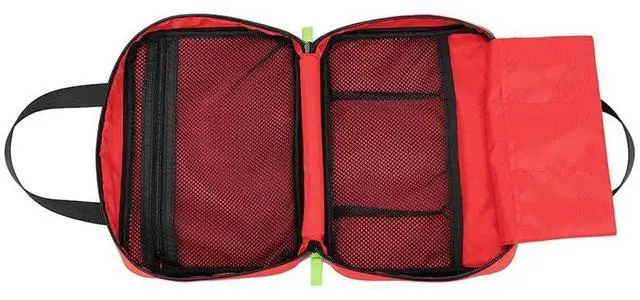 Alt view image 7 of 7 - Handy First Aid Bag Empty First Aid Kit For Office, Home, Vehicle, Emergency Kit For Your Next Adventure, First Aid Supplies Organizer Bag For Camping, Travel, Sports.