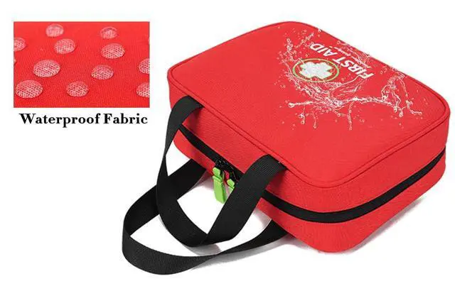 Alt view image 6 of 7 - Handy First Aid Bag Empty First Aid Kit For Office, Home, Vehicle, Emergency Kit For Your Next Adventure, First Aid Supplies Organizer Bag For Camping, Travel, Sports.
