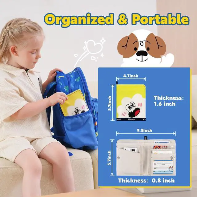 Alt view image 3 of 7 - First Aid Kit for Kids, Small Pocket Size Medical Kit with Cute Bnadages, Tools for Daily Emergencies, Organized Pouch for Toddler & Children, Home, Camping, Travel, Playground(Purple)