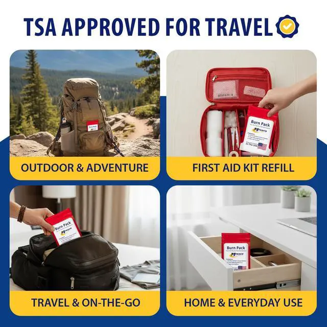 Alt view image 5 of 7 - First Aid Kit Refill Burn Care Refill Pack | Convenient & Portable | Essential refill pack replenishes your first aid kit with quality burn care supplies, keeping you prepared for emergencies.