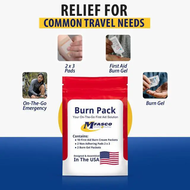 Alt view image 7 of 7 - First Aid Kit Refill Burn Care Refill Pack | Convenient & Portable | Essential refill pack replenishes your first aid kit with quality burn care supplies, keeping you prepared for emergencies.