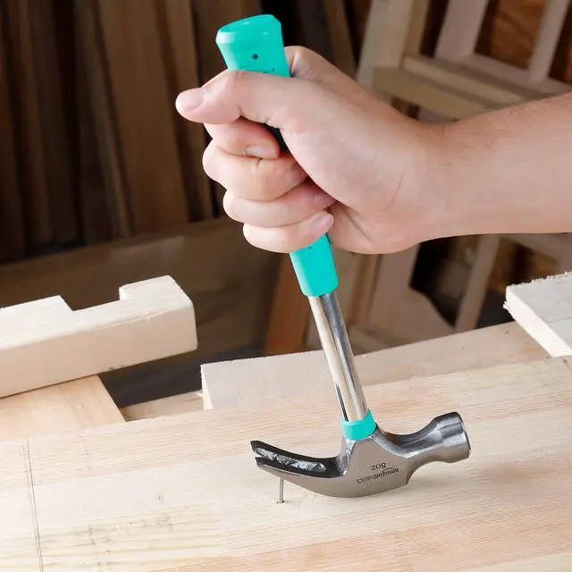 Alt view image 6 of 6 - oz Claw Hammer with Shock Reduction, No-Slip Grip, Turquoise
