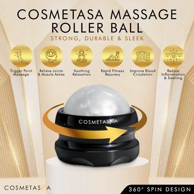 Alt view image 2 of 4 - Massage Roller Ball- Soothes Back, Shoulder, and Foot. Self, Relaxing, Massage Therapy Tool for Sore, Tired Muscles