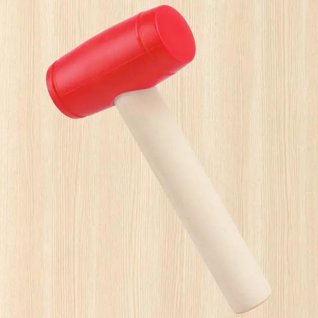Alt view image 7 of 7 - 1Pcs Toy Hammer Simulation Wooden Hammers Plastic Toddler Hammer SmallPortable Kids Maintenance Tools Toys Pretend Fake Mallet Hammers for Boys Girls