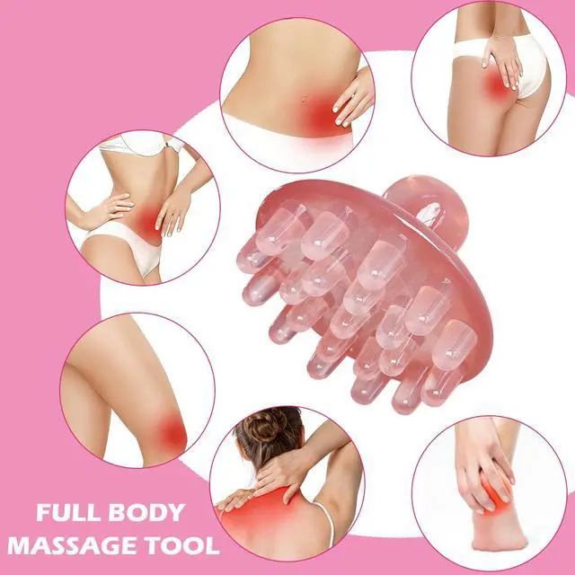 Alt view image 5 of 6 - Meridian Massage Brush for Belly Fat Cellulite Remover | Lymphatic Drainage Tool, Meridian Fascia Blaster Cellulite Remover Gua Sha Brush for Body Shaping Muscle Pain Relief