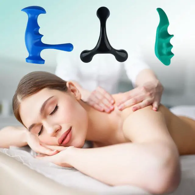 Alt view image 7 of 7 - Massage Tool Set, Trigger Point Massage Tool Kit with Thumb Saver, Deep Tissue Manual Back Massager, Pressure Point & Muscle Knot Remover for Neck, Back, Shoulders, Legs