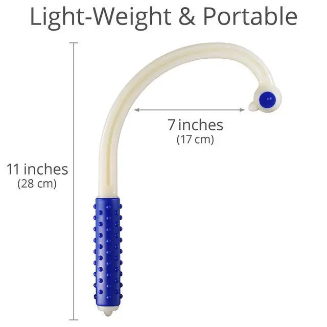 Alt view image 2 of 7 - Mini Neck Massager - Travel Size Back Massager for Trigger Points | FSA Eligible Handheld Neck & Shoulder Massager, Pressure Point Relief Tool For Deep Tissue Pain Relief & Muscle Relaxation