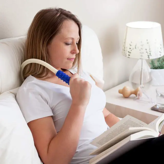Alt view image 3 of 7 - Mini Neck Massager - Travel Size Back Massager for Trigger Points | FSA Eligible Handheld Neck & Shoulder Massager, Pressure Point Relief Tool For Deep Tissue Pain Relief & Muscle Relaxation