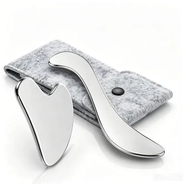 Main image of Stainless Steel Gua Sha Tool for Face & Body, Muscle Scraper Massage Tool |Deep Tissue Massage, Myofascial Release, Trigger Point Therapy, Facial Sculpting, Lymphatic Drainage, Neck Back Shoulder Legs
