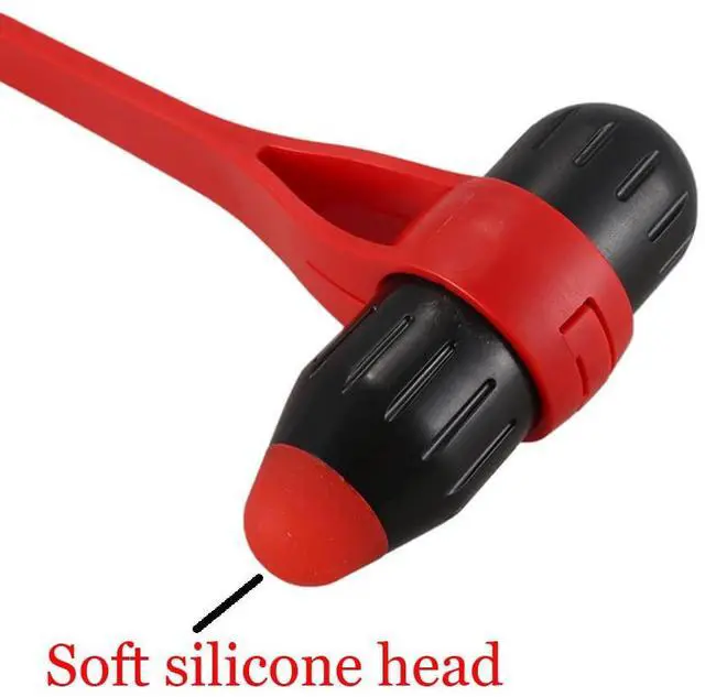 Alt view image 5 of 6 - Massage Hammer for Back Body Stress Reliever Elastically Bendable Handheld Plastic Massor (A)