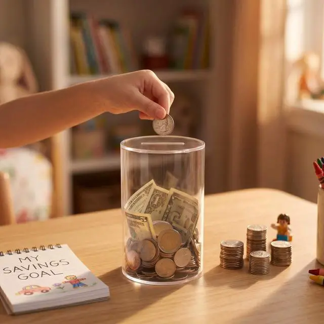 Alt view image 6 of 7 - Clear Piggy Bank for Adults & Kids, Acrylic Money Bank Must Break to Open, Unopenable Money Saving Box Jar for Cash and Coin, Size 5.9" H x 3.5" Diameter (Small)