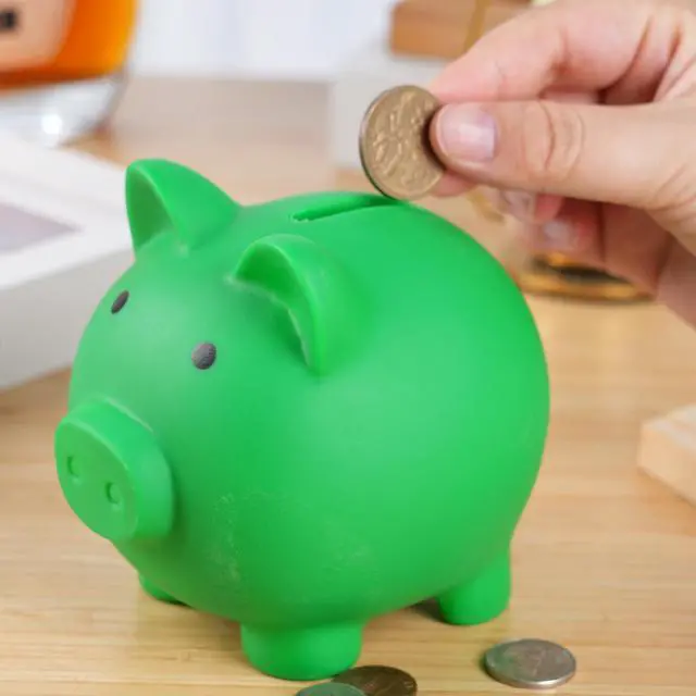 Alt view image 3 of 7 - Mini Piggy Bank, Plastic Coin Bank, Unbreakable Money BanksDark Green | Cute Piggy Banks, Best Birthday Gifts Home Decoration