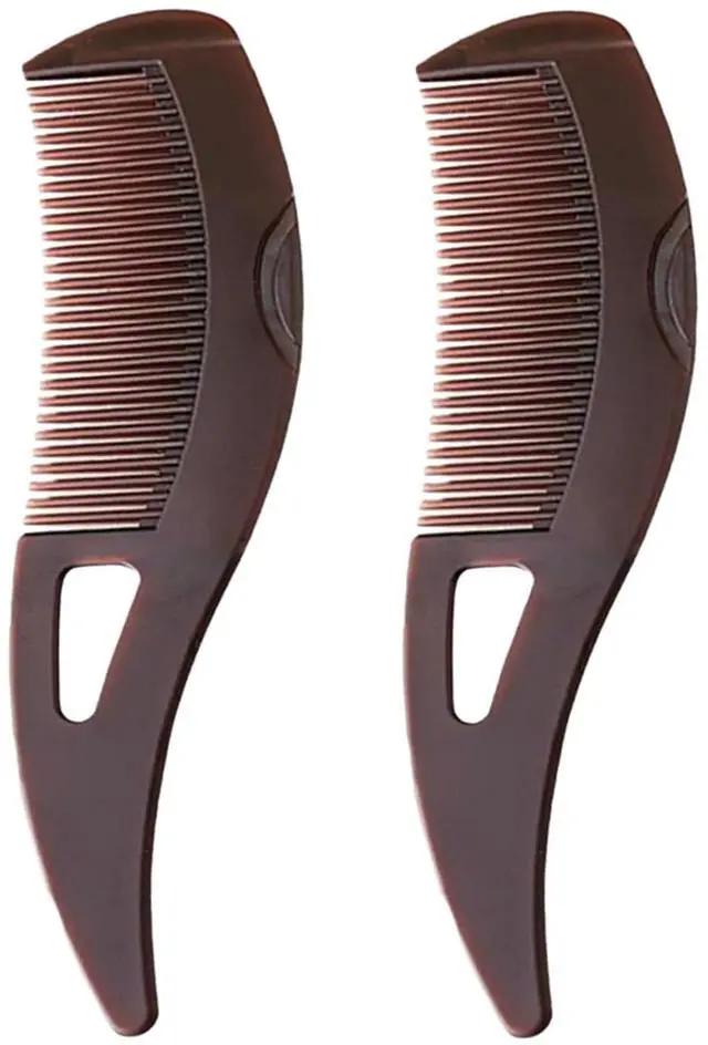Main image of 2PCS Dandruff Comb, Scalp Sweep Detoxing Energy Comb, Plastic Hollow Tooth Button Hairbrush for Scalp Cleaning Exfoliator Massage and Oil Buildup Removal for Women Men Kids