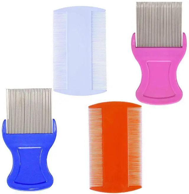 Main image of 4Pcs Head Hair Comb: 2Pcs Hair Comb Double Sided 2Pcs Removal Dandruff Comb