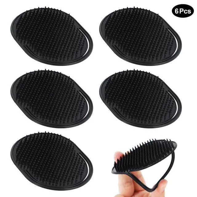 Alt view image 2 of 7 - 6 Pcs Palm Combs for Men, Massager Hair Brush Comb,Shower Comb,pocket brush