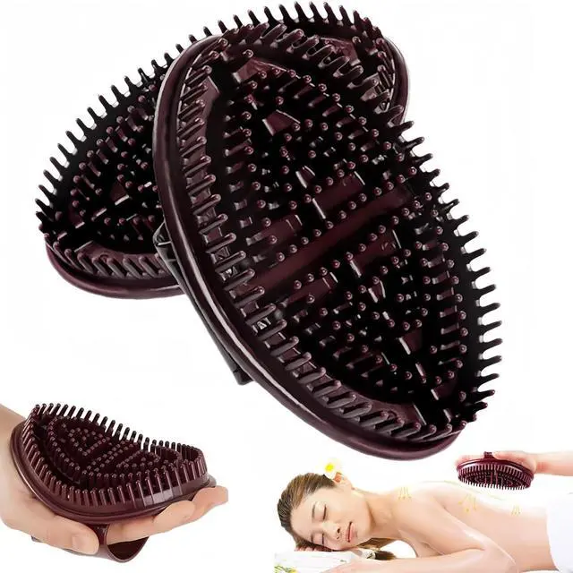 Main image of 2 Pcs Meridian Brush Massage Brush, Beauty Salon Professional Custom Meridian Brush, Acupressure Meridian Brush, Meridian Scalp Massage Brush, Full Body Relaxation Comb