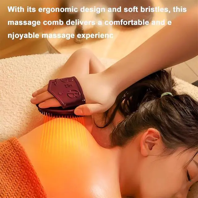 Alt view image 4 of 6 - 2 Pcs Meridian Brush Massage Brush, Beauty Salon Professional Custom Meridian Brush, Acupressure Meridian Brush, Meridian Scalp Massage Brush, Full Body Relaxation Comb