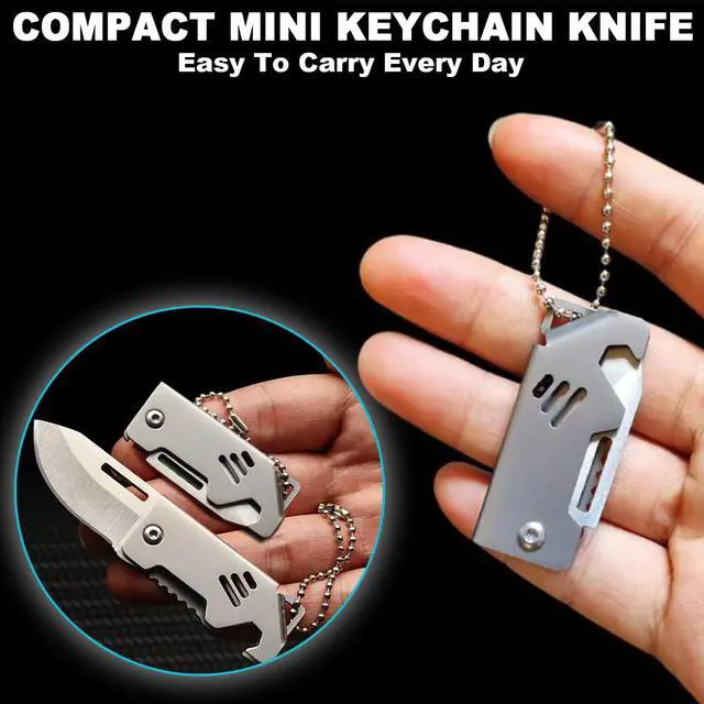 Alt view image 6 of 6 - Mini Pocket Knife with Bottle Opener for Men, Portable Cool Gadgets | Everyday Carry, Stocking Stuffers Gifts for Father,Dad, Women, Him, Her
