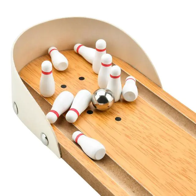Alt view image 4 of 7 - Tabletop Mini Bowling Game Set White Elephant Gifts for Adults Teens Kids | Stocking Stuffers for Teen Boys Girls Home Bowling Alleys Office Desk Game Small Finger Toys Gag Gifts Stress Relief Gadgets